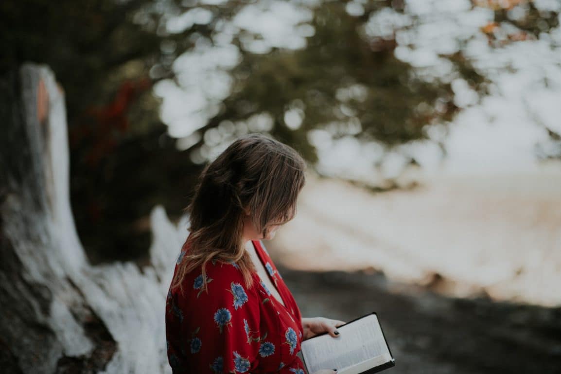 Girl studying