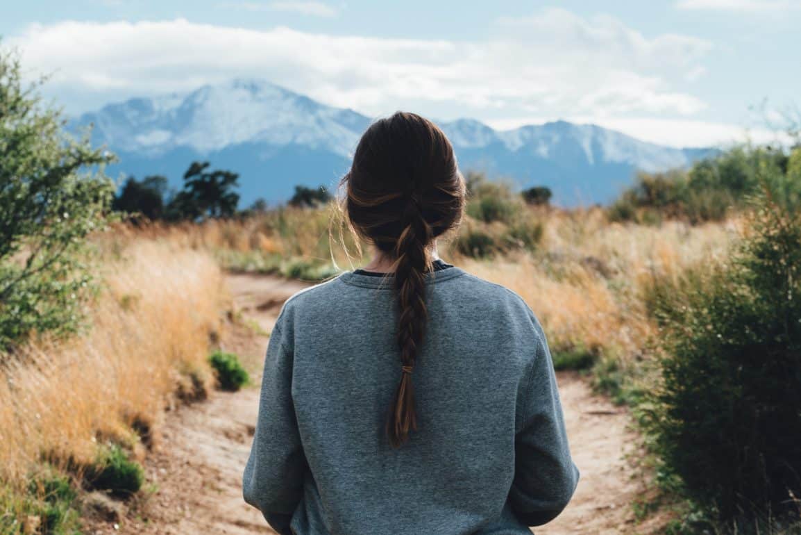 Girl on a path