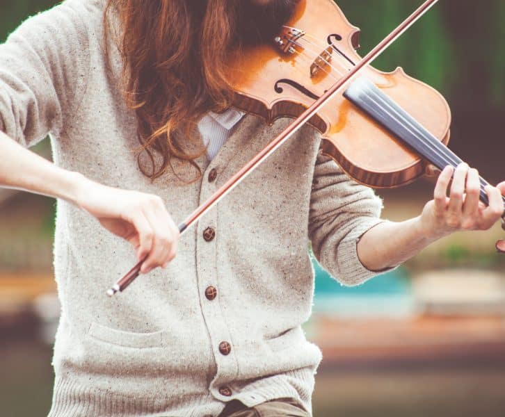 Girl playing violin