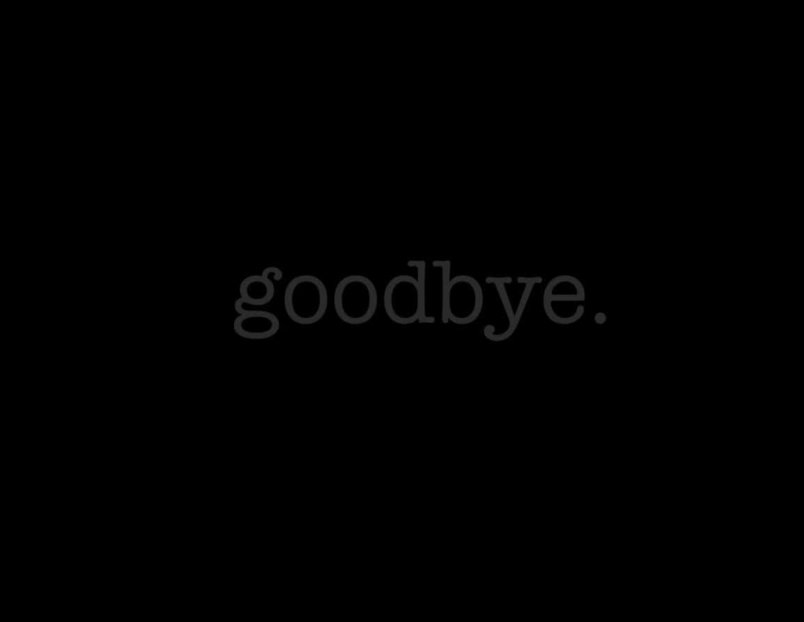 goodbye poem