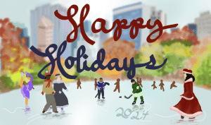 Holiday card idea- winter landscape