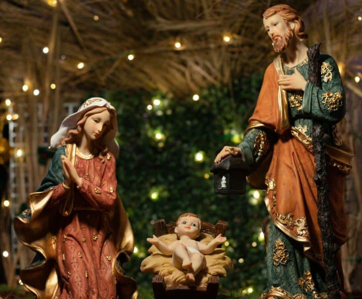 Nativity Scene illustrates poem The Forgotten Reason.